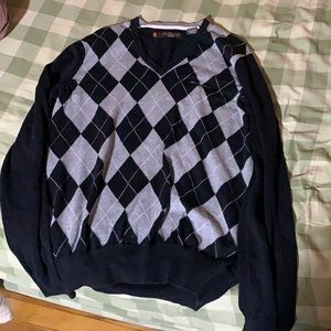 Ben Sherman retro argyle sweater